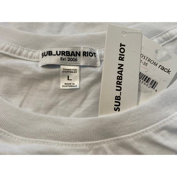 NWT Sub Urban Riot "There's No Place Like Home" Graphic Tee Sz Large in White - Picture 5 of 7